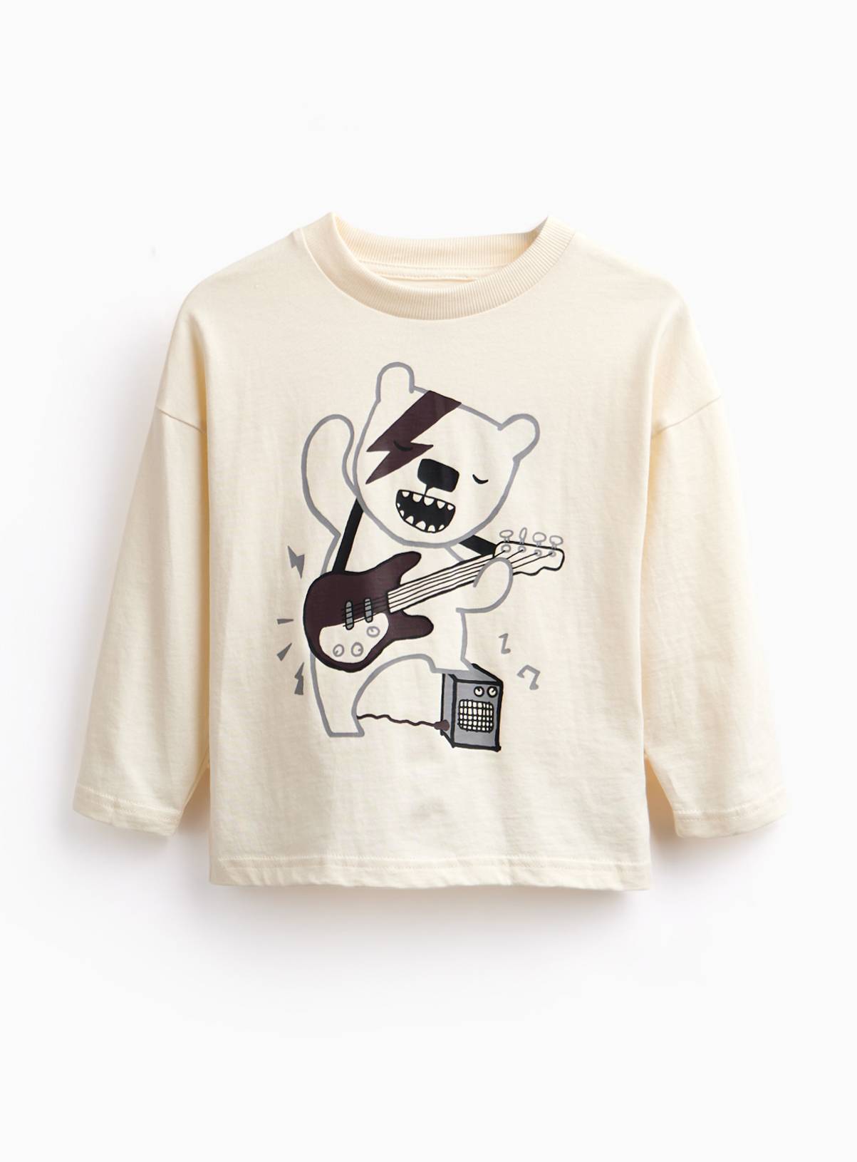 Grey Gingham Overshirt & Bear T-Shirt Set 7-8 years - Image 2